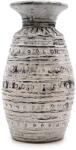  Kézzel készített terracotta váza, krém színben, antikolt, kopottas felülettel - 32 cm (bcv-03)
