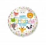 Flexmetal Fólia lufi Flexmetal 401609 Happy Birthday Állatok