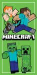 Jerry Fabrics Minecraft Walking fürdőlepedő, strand törölköző 70x140cm (Fast Dry) JFK145105 (JFK145105)