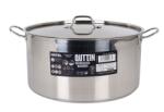 Quttin Cratita Inox cu Capac model Hotel 21.5L Inductie - 38xH19 cm (QT-878H438)