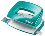Leitz Lyukasztó, kétlyukú, 10 lap, fém, mini, LEITZ "Nexxt Wow", jégkék (50601051) - eztkapdki