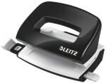 Leitz Lyukasztó, kétlyukú, 10 lap, fém, mini, LEITZ "Nexxt Wow", fekete (50601095) - eztkapdki