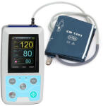 CONTEC Monitor ambulatoriu de tensiune arteriala Contec ABPM50, de tip NIBP Holter, inregistrare 24 de ore, pana la 350 de grupuri de date NIBP, afisaj color TFT, functie gestionare alarme, manseta 25-35 cm