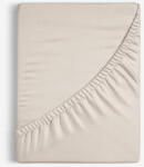 Goldea cearceaf de pat cu elastic din bumbac - latte 200 x 200 cm