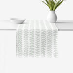 Goldea napron de masă 100% bumbac - frunze scandinave 35x140 cm Fata de masa