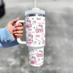  Thermo bögre termosz nagy kulacs Hello Kitty Rózsaszín Kawaii Ytk 1200 ml (714924292044)