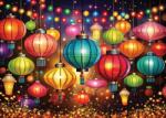 Yazz - Puzzle Lumini colorate - 1 000 piese Puzzle