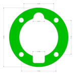 Barracuda Garnitura cap compresor piston 80MM median SPC0102
