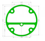 Barracuda Garnitura cap compresor piston 95mm superior SPC0104