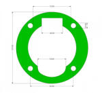 Barracuda Garnitura cap compresor piston 95mm median SPC0105