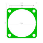 Barracuda Garnitura cap compresor piston 95mm inferior SPC0106