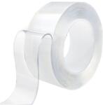 Flippy Banda Dublu Adeziva, Flippy, Rezistenta la Apa, Reutilizabila, Tehnologie Nano, 50mm x 1mm x 2m, Fara Urme, Transparenta (135007)