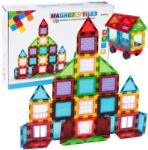 MALLE Készlet Nagy Mágneses Építőkockák 3D Panelek Magnetic Tiles 45 (MALLE Klocki Magnetyczne Mocne Magnesy)