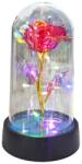 Flippy Trandafir in Cupola, Flippy, cu Lumina Led Multicolora, Baterii, 8.5 x 15 cm, Rosu (164879)