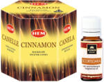 HEM Pachet Promo: 40 Conuri Parfumate Backflow HEM Scortisoara (Cinnamon) + Ulei Aromaterapie Scortisoara KING Aroma, 10ml