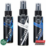 KING Aroma Pachet 3 Odorizante Auto Spray ANTI-TABAC RESET , Antitabac, Fresh, Breeze , 3 x 50 ml , King Aroma