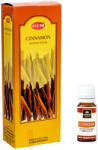HEM Pachet Promo: 120 Betisoare Parfumate HEM Scortisoara (Cinnamon) + Ulei Aromaterapie Scortisoara KING Aroma, 10ml