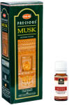 HEM Pachet Promo: 120 Betisoare Parfumate HEM Musk + Ulei Aromaterapie Musk KING Aroma, 10ml