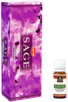 HEM Pachet Promo: 120 Betisoare Parfumate HEM Salvie (Sage) + Ulei Aromaterapie Salvie KING Aroma, 10ml