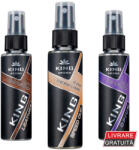 KING Aroma Pachet 3 Odorizante Auto Spray BLACK EDITION , Leather, Speed Oud, Opium , 3 x 50 ml , King Aroma