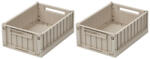 LIEWOOD Tárolódobozok S Weston Sandy 2 darab - LWD-010 (LWD-010)