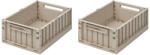 LIEWOOD Tárolódobozok M Weston Sandy 2 darab - LWD-013 (LWD-013)