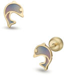 Lisa Jewelry for Kids delfin gyerek fülbevaló gömb zárral (JTAG-6693-18)