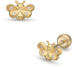 Lisa Jewelry for Kids szabadon szálló méhecske gyerek fülbevaló gömb zárral (JTAG-5140-18) - lisajewelryforkids