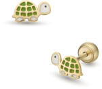 Lisa Jewelry for Kids teknős gyerekfülbevaló gömb zárral (JTAG-0414-18) - lisajewelryforkids