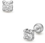 Lisa Jewelry for Kids csillogás fehér arany fülbevaló gömb zárral (JTAG-5068-18) - lisajewelryforkids