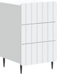 vidaXL Dulap de noapte cu sertar Alb 43x 41 x 68 cm Lemn prelucrat GartenMobel Dekor (894325)