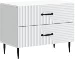 vidaXL Dulap de noapte Alb 62 x 34, 5 x 47, 5 cm Lemn prelucrat GartenMobel Dekor (894775)