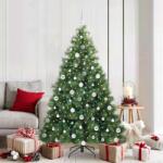 vidaXL Brad de Craciun artificial cu 300 LED Verde 180 cm PE si PVC GartenMobel Dekor (3397788)