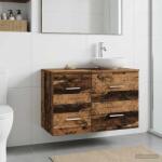 vidaXL Dulap de Baie Intre Lemn vechi 30 x 35 x 50 cm Lemn prelucrat GartenMobel Dekor (890364)