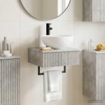 vidaXL Basin de spalare montat pe perete Gri Beton 40 x 41 x 40, 5 cm GartenMobel Dekor (890181)