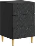 vidaXL Noptiera Negru 43 x 39, 5 x 66, 5 cm Lemn prelucrat GartenMobel Dekor (895016)
