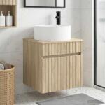 vidaXL Chiuveta de baie suspendata Stejar Sonoma 49 x 44, 5 x 65, 5 cm GartenMobel Dekor (890624)