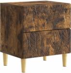 vidaXL Noptiera Stejar fumuriu 43 x 34, 5 x 48 cm Lemn prelucrat GartenMobel Dekor (894995)