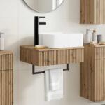 vidaXL Basin de spalare montat pe perete Stejar Artizanal GartenMobel Dekor (890217)