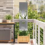 vidaXL Ecran de intimitate pentru gradina Argintiu 32 x 140 cm GartenMobel Dekor (876263)
