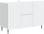 vidaXL Bufet cu sertar Alb 89 x 34, 5 x 62 cm Lemn prelucrat GartenMobel Dekor (894425) Comoda