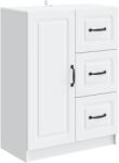 vidaXL Bufet cu sertar Alb 66 x 34, 5 x 87 cm Lemn prelucrat GartenMobel Dekor (895775) Comoda