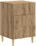vidaXL Noptiera Stejar Artizanal 43 x 39, 5 x 66, 5 cm Lemn prelucrat GartenMobel Dekor (895024)