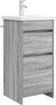 vidaXL Mobila de baie cu chiuveta Sonoma gri 42 x 40 x 84, 5 cm GartenMobel Dekor (890725)