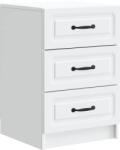 vidaXL Dulap de noapte cu sertar Alb 43 x 41 x 63, 5 cm Lemn prelucrat GartenMobel Dekor (895705)