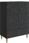 vidaXL Bufet Negru 66 x 34, 5 x 95 cm Lemn prelucrat GartenMobel Dekor (895126) Comoda