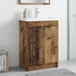 vidaXL Dulap de baie sub chiuveta Lemn vechi 56 x 37, 5 x 81 cm GartenMobel Dekor (890102)