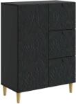 vidaXL Bufet Negru 66 x 34, 5 x 90 cm Lemn prelucrat GartenMobel Dekor (895086) Comoda