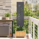 vidaXL Ecran de intimitate pentru gradina Floral Antracit 32 x 140 cm GartenMobel Dekor (876254)