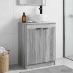 vidaXL Mobila de baie cu chiuveta Sonoma gri 54 x 35 x 83 cm GartenMobel Dekor (890144)